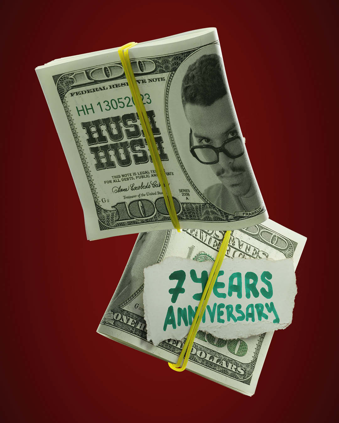 3d rendering of Money for HushHush